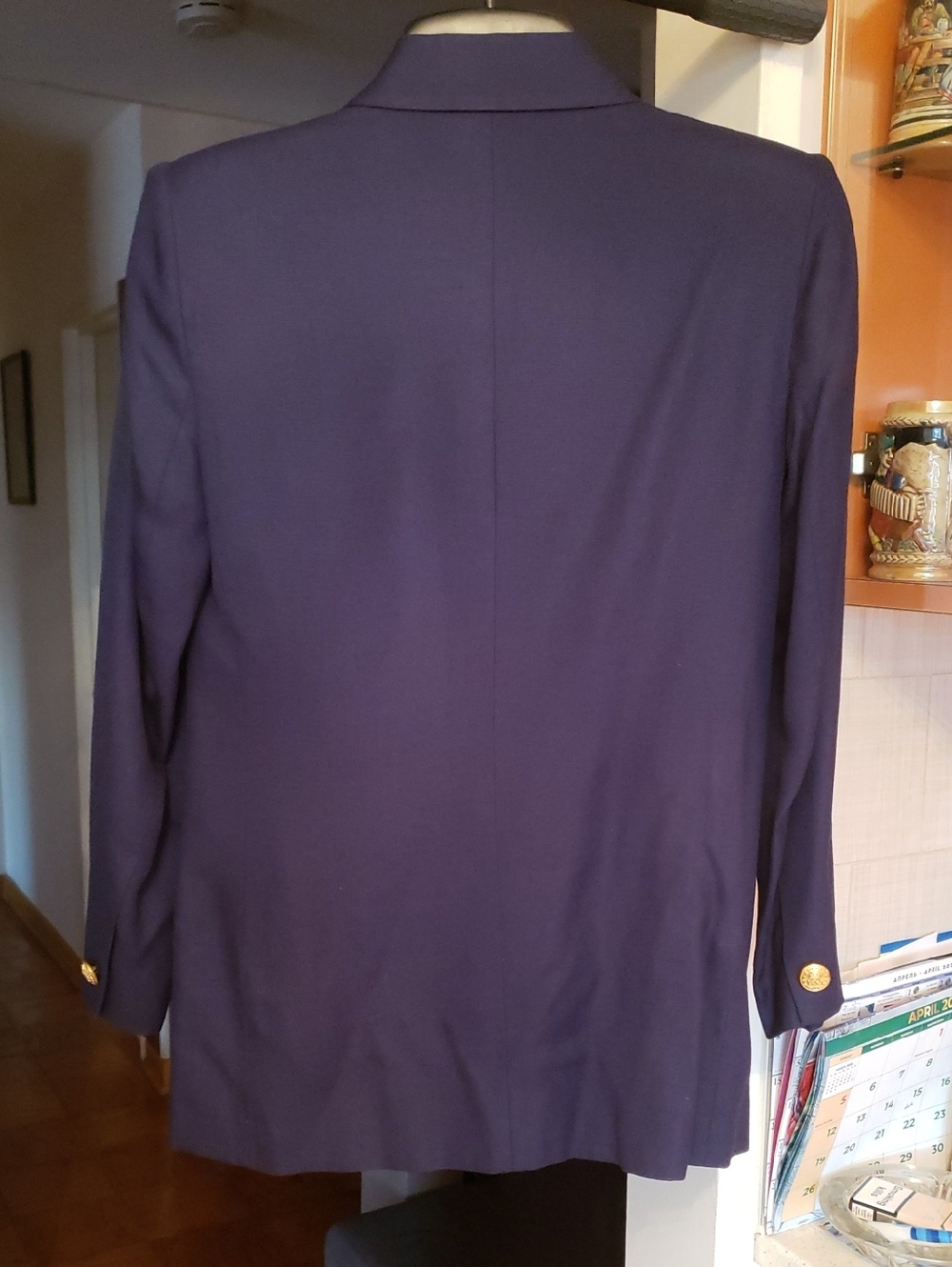 Talbots Navy Single-Button Blazer - Picture 8 of 9